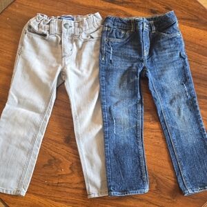 Levi's Kids Blue Denim Jeans Light Grey Old Navy 4T Slim Straight (🛍 6/$36)